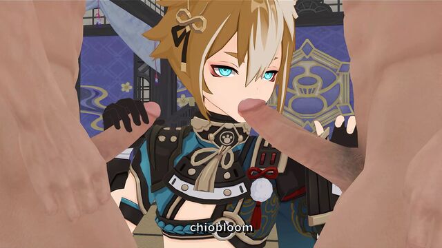 Горо делает минет