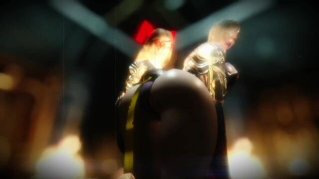 Skyrim шлепанье горничной девушки-суккуба с большой задницей