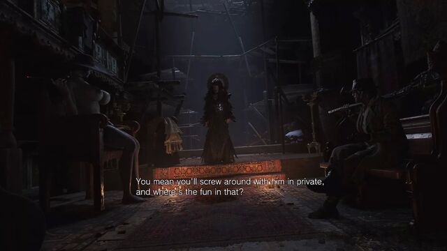 Обнаженная Alcina Dimitrescu из Обитель зла 8 в деревне Re8