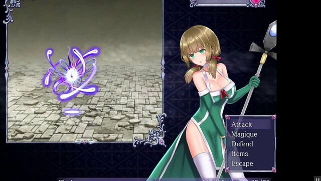 Амброзия, хентай, игра, эпизод 1, сексуальная монахиня борется с обнаженной цветочницей