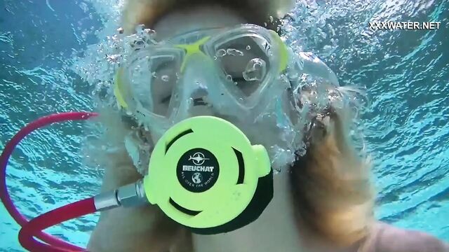 David и Samantha Cruz, хардкорный секс под водой