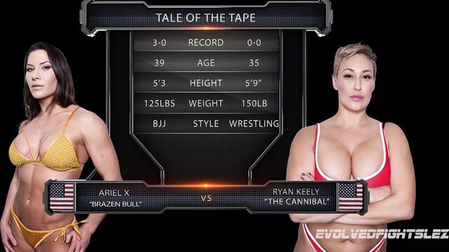 Ryan Keely борется с Ariel X с грубым сексом и поеданием киски