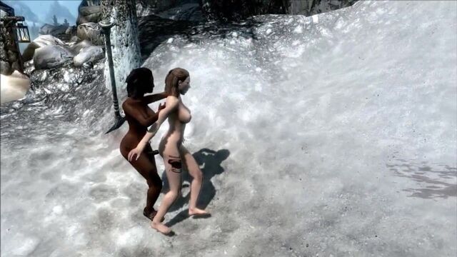 Опасности сбежавшей рабыни Skyrim 03