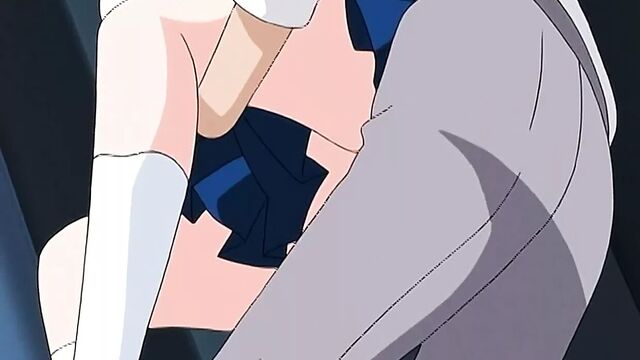 Возможно, полный рот спермы может успокоить стоны девушки - хентай-секс