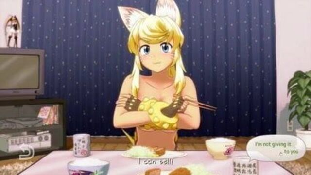 3D девушка-волк