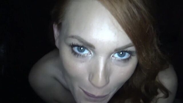 Прожектор кончает, минет со спермой на лицо