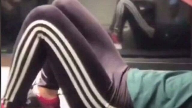 Мои тренировки в сексуальных леггинсах Adidas 2