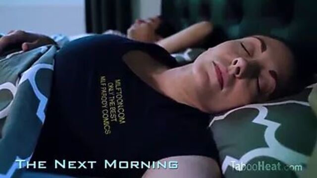 Спящую мачеху атаковал пасынок.