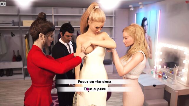 Awam 51 - cathy показывает задорные сиськи на примерке свадебного платья