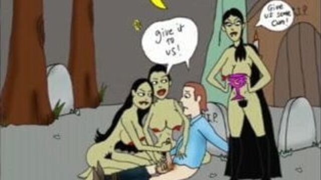 Вампиры! потрясающая дрочка ...