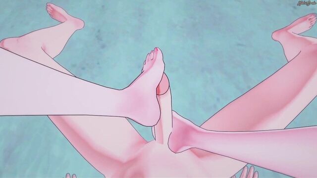 Nami трахает тебя ногами на пляже из видео от первого лица одна часть