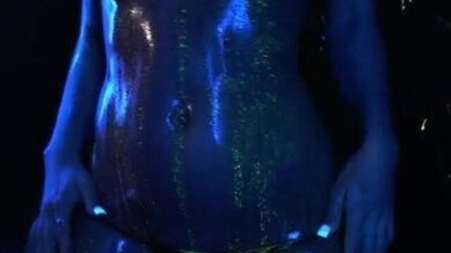 NXKKX, танец с синей подсветкой, почти аватар, cospl4y