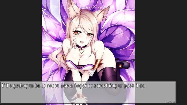 Шлюховатый щенок Ahri, инструкция по дрочке