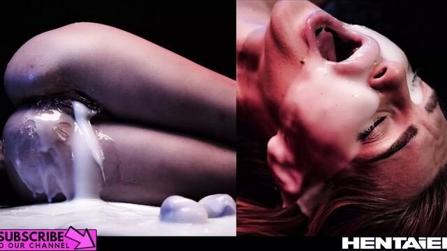 Хентай в реальной жизни - невероятную рыжую трахнули и забеременели