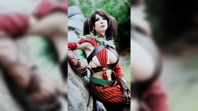 Косплеер триблет с загадкой и спермой