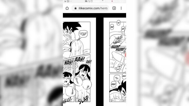 DBZ гоку трахает Chichi в первый медовый месяц.